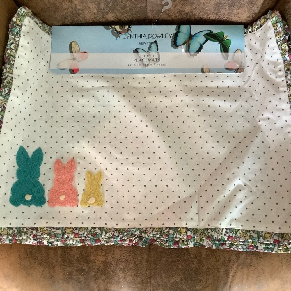 Cynthia Rowley Bunny Placemats